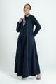 Miyake Dress Long  Gcc Navy color