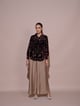 Elise Velvet Shirt Black color