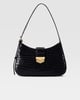 Verdi Shoulder Bag Black Croc color