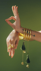 Hari Raag Bangle Set Gold/Green color
