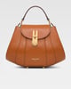 Mini Brioche Top Handle Bag Brown color
