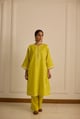 Yellow Straight Fit Kurta Yellow color