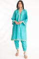 Vedya Kurta Set Firozi color