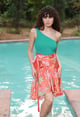 Orange Wrap Skirt Orange color
