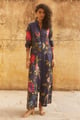Cassia Kurta Set Midnight Blue color