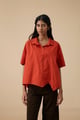 Judith Shirt Burnt Orange color
