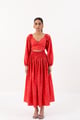 Luvia Dress Red color