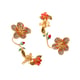 Oona Floral Ear Cuff - Grey Grey/Red color