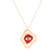Evil Eye Pearl Neck Chain Gold/Red color