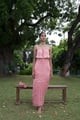 Lotus Maxi Dress Pink color