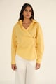 100% Yellow Linen Shirt & Pant Co-Ord Set Yellow color