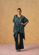 Tara Kaftan Co-Ord Set (Bottle Green) Bottle Green color