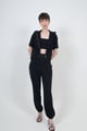 Noir Joggers Black color