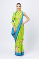 Khus Saree Lime color