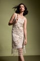Crochet Fringe Dress Natural color