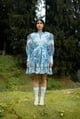 Astral Mirage Mini Dress Sky Blue color