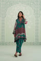Meher Crepe Embroidered Matching Set Green color