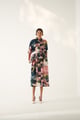 Moonbloom Brunch Dress Pink/Blue/White color