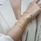 Empress Bangle Plain Gold Gold color