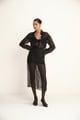 Sheer Organza Skirt Black color