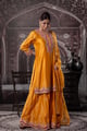 Zariyah Mustard Tila Work Set Yellow color