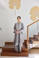 Grey Straight Fit Kurta Grey color
