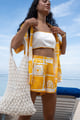 Sun Daze Bustier Yellow/White color