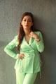 Boss Babe Co-Ord Set Mint Green color