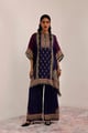 Kaashni Kaftan Set Indigo/Purple color