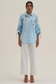 Honey Bee Shirt Powder Blue color