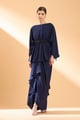 Medieval Blue Tunic & Skirt Co-Ord Set Navy Blue color