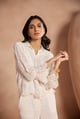 Alba Schiffli Top White color
