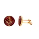 Hisbiscus Cufflink Maroon color