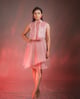 Organza Bow Dress Pink color