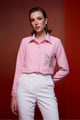Rose Petal Shirt Blush Pink color