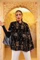 Raven Velvet Cloak Black Black color