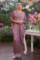 Lavender Draped Kaftan Dress Lavender color