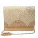 Sequin Pretty Clutche Gold color