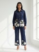 Navy Cotton Shirt and Wide-Leg Pants Co-ord Set - RUCHIKA MALLIKA LABEL - Image 1