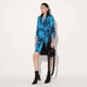 Nebula Wrap Jacket Dress Blue color