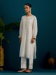 Round Hem Kurta with Back Motif Ivory color