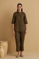 The Olette Tunic Dark Green color