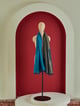 Wool Rv Zari Peacock Stole Blue/Gold Peacock Blue/Gold color
