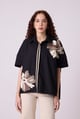 Lily Applique Shirt Black color