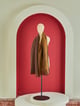Wool Reversible Zari Stole Brown Brown color