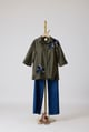 Sylvie Applique Shirt Military Green color