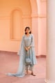 Jashan - Organza Anarkali Set Blue color