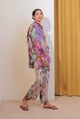 Saaz Coord Set Purple/Beige color