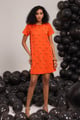 Golden Paprika Dress Orange color