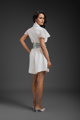 Playsuit with Belt White color
